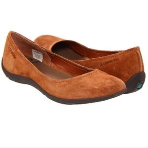 Merrell Avesso Oak Brown Leather Flats Size 7.5